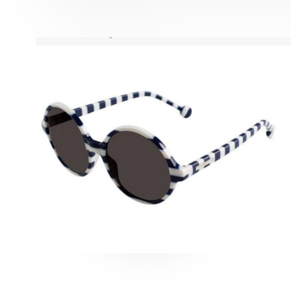 Jonathan Adler Cote D’Azur Navy Stripe Sunglasses Gently Worn